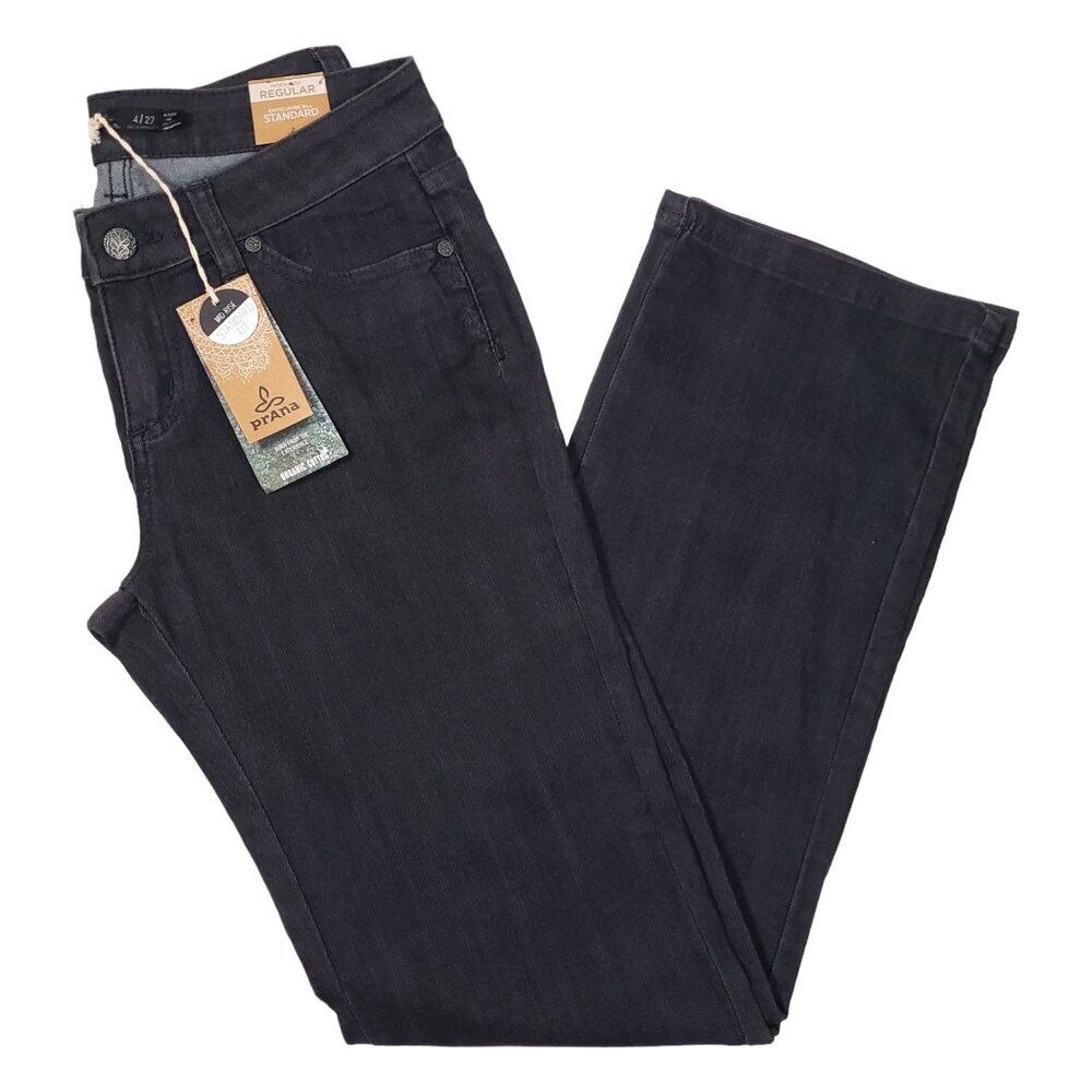 PrAna Straight Leg Jada Jeans Dark Wash Organic‎ Casual Blue Womens 4/27 NEW